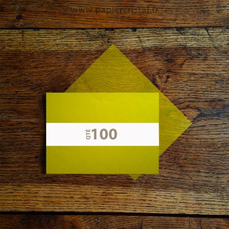 Feuilles papier cristal couleur jaune A5 148 x 210 mm