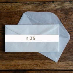Enveloppes cristal gommées DL 220 x 110 mm
