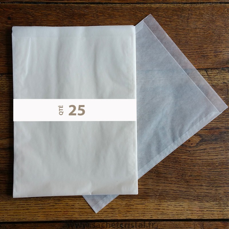 Sachets Cristal 230 x 305 mm – rabat 30 mm – 25 unités – image produit