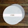 Disques ronds en papier cristal de diamètre 300 mm  – 100 unités – schéma avec côtes