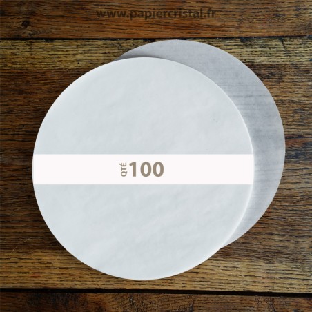 Disques ronds en papier cristal de diamètre 320 mm – 100 unités – image produit