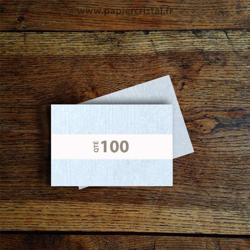 Feuilles pour savon en papier cristal gaufré avec motif floral 120 x 180 mm