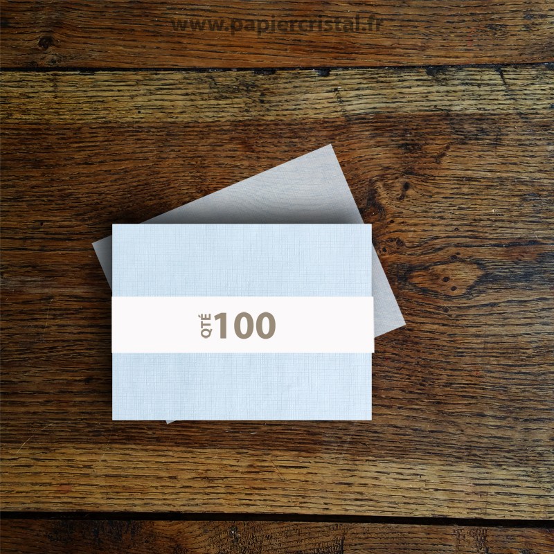 Feuilles papier cristal gaufré motif quadrillé  A5 148 x 210 mm