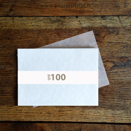 Feuilles papier cristal gaufré ver à soie A4 210 x 297 mm – 100 unités – image produit