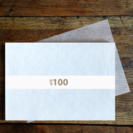 Feuilles papier cristal gaufré ver à soie A3 297 x 420 mm – 100 unités – image produit