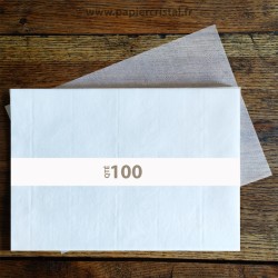 Feuilles papier cristal gaufré toile A3 297 x 420 mm – 100 unités – image produit