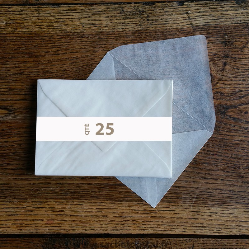 Enveloppes cristal 162 x 114 mm