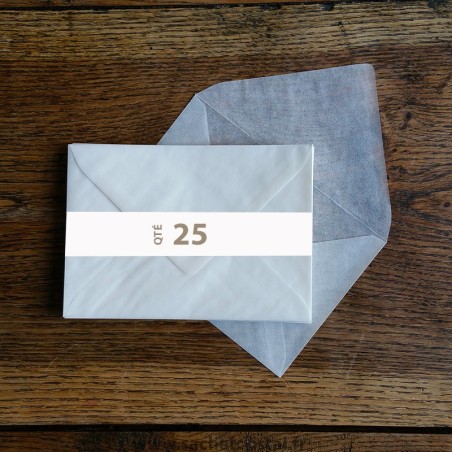 Enveloppes cristal 162 x 114 mm