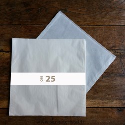 Pochettes cristal 370 x 370 rabat 10 mm