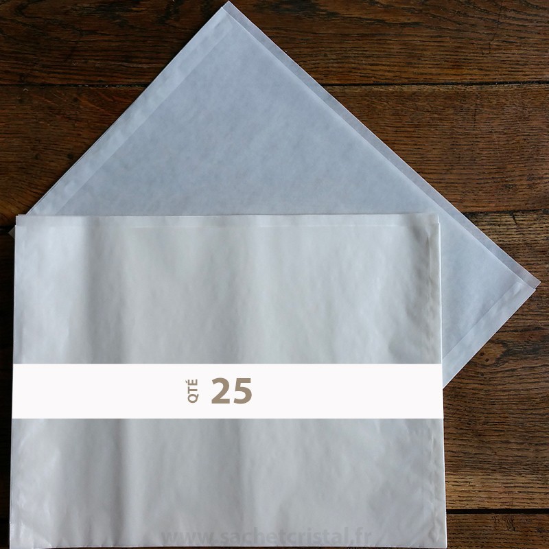 Pochettes cristal 610 x 510 rabat 20 mm