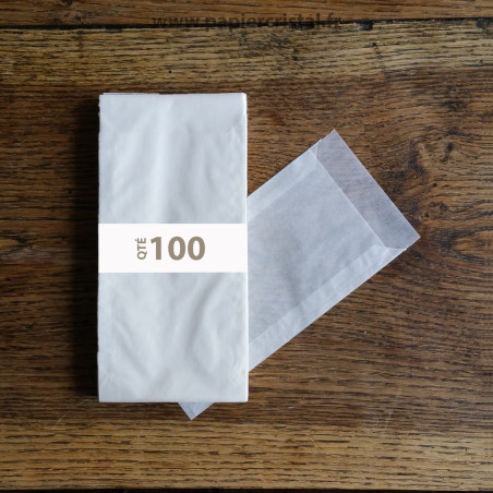 Sachets Cristal 85 x 160 mm – rabat 20 mm – 100 unités – image produit