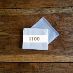 Pochettes cristal 125 x 95 rabat 10 mm