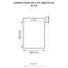 Sachets Cristal 185 x 235 mm – rabat 30 mm – 100 unités – schéma avec côtes