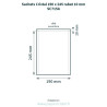 Sachets Cristal 190 x 245 mm – rabat 10 mm – 100 unités – schéma avec côtes