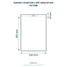 Sachets Cristal 230 x 305 mm – rabat 30 mm – 25 unités – schéma avec côtes