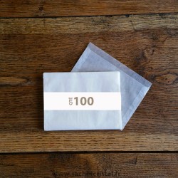 Pochettes cristal 155 x 105 rabat 10 mm