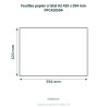 Feuilles papier cristal A2 420 x 594 mm – 25 unités – schéma avec côtes