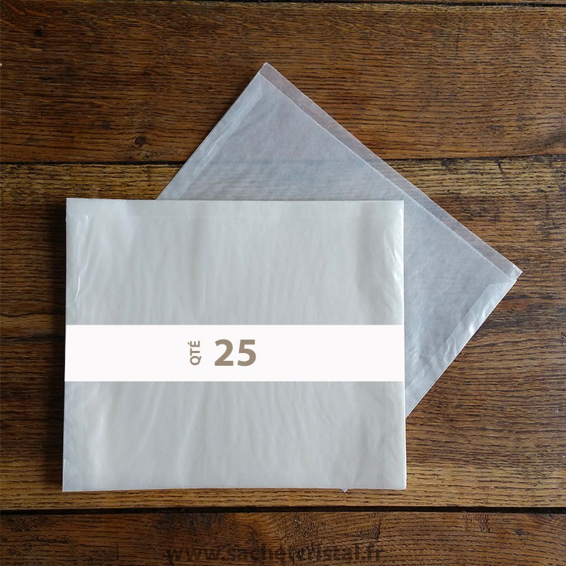 Pochettes en carton compact - Blanc ~215 x 270 mm